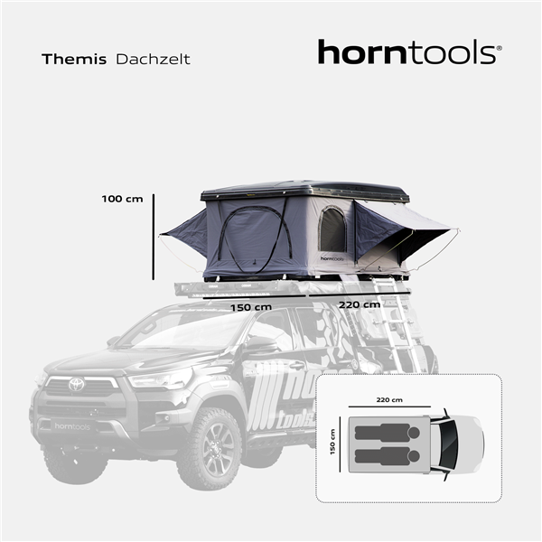 Horntools Dachzelt Themis 165 PopUp - Hartschale