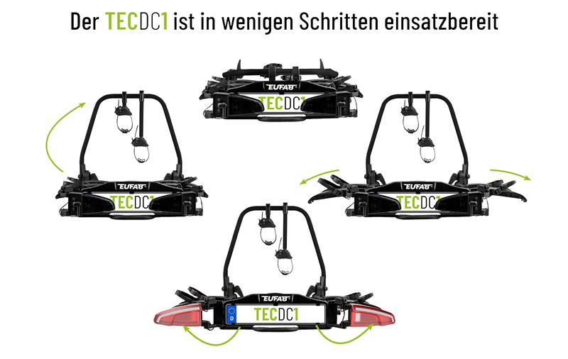 Fahrradträger EUFAB TECDC1+ 2 er Fahrradträger Kupplungsträger