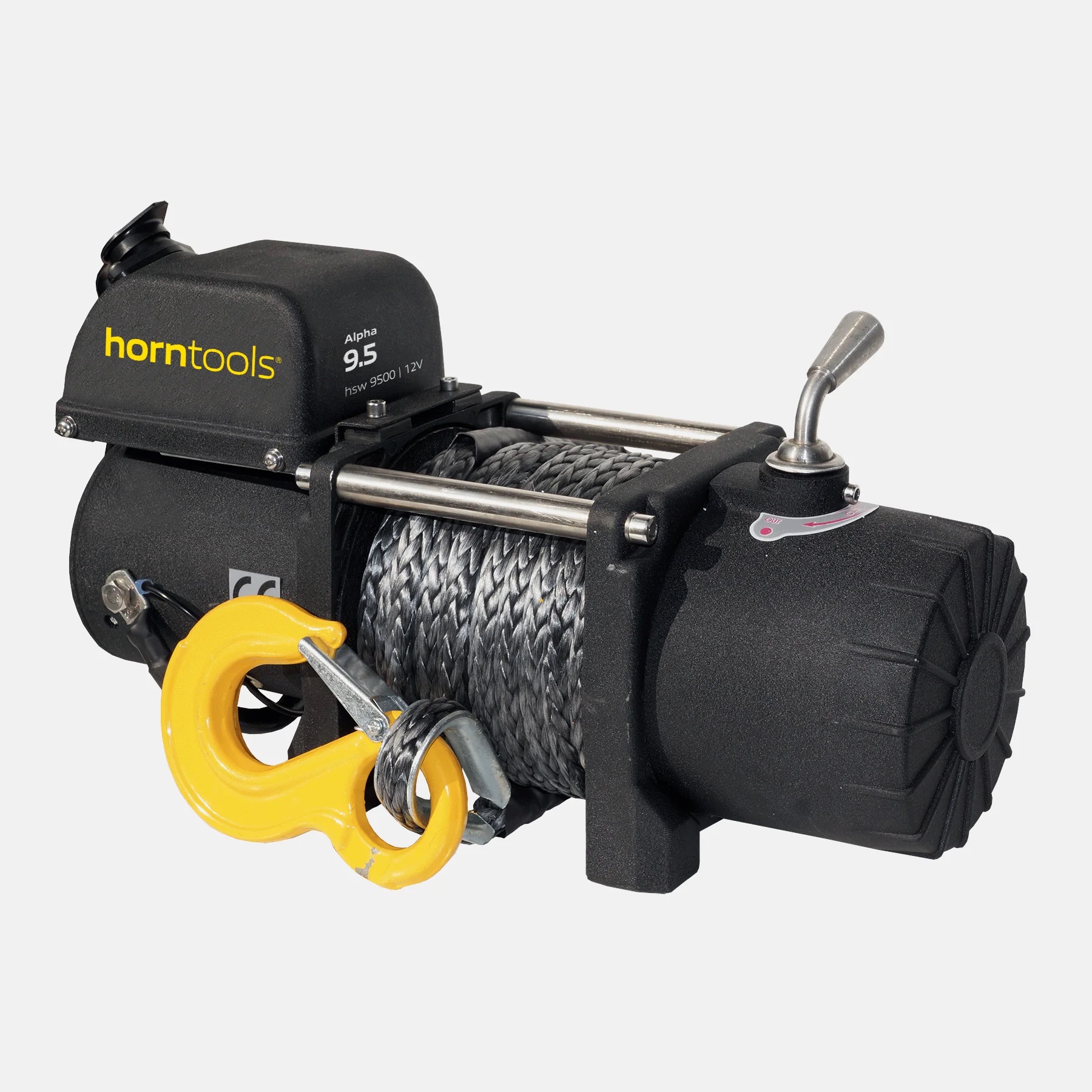 Horntools Seilwinde 4,3 Tonnen Alpha Kompakt 12V Kunststoffseil