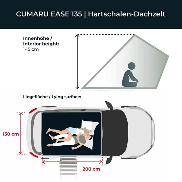 Vickywood Dachzelt CUMARU EASE goldbraun Hartschale AKTION