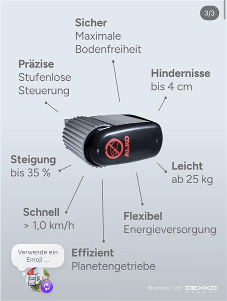Rangierantrieb MAMMUT GALAXY Tandemachs-Wohnwagen bis 3.500 kg mit M-U-Anbindung