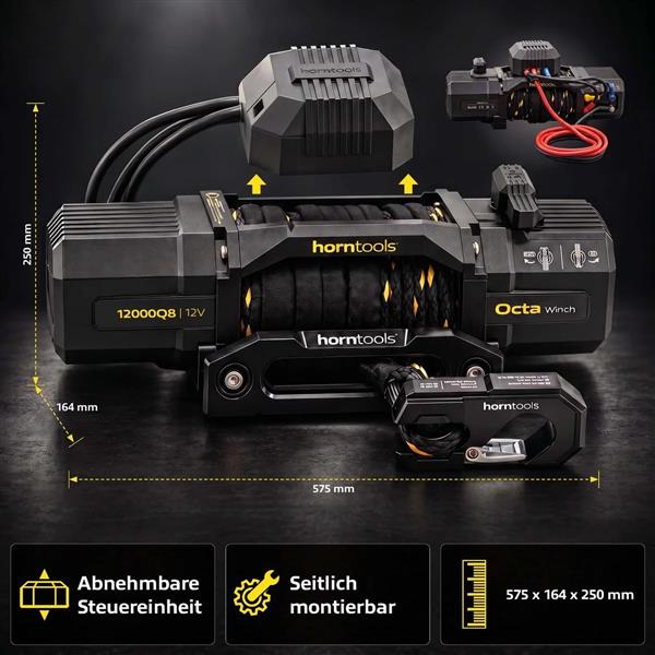 Horntools Elektrische Seilwinde Octa 5,4 Tonnen 24V