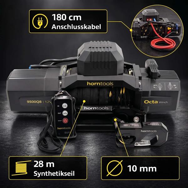 Horntools Elektrische Seilwinde Octa 4,3 Tonnen