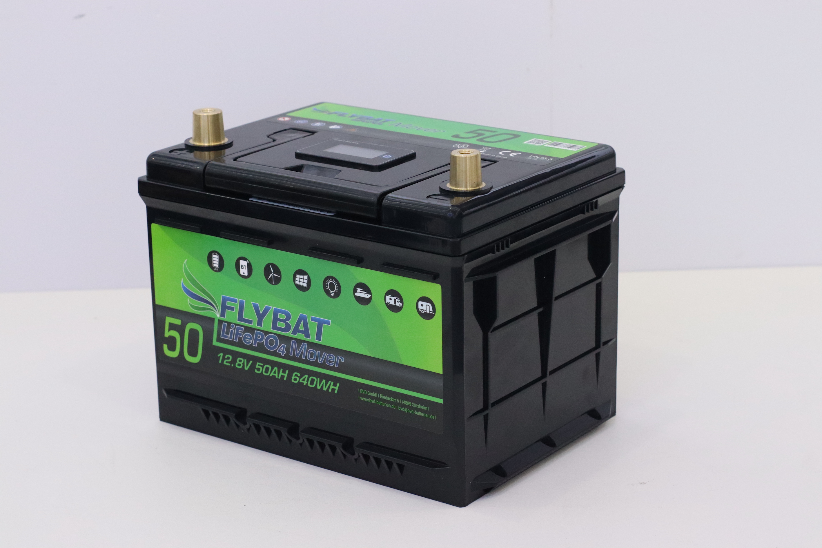 Mover Batterie BVD 12V 50AH inkl. Ladegerät Lithium Rangierhilfe APP AUTARK