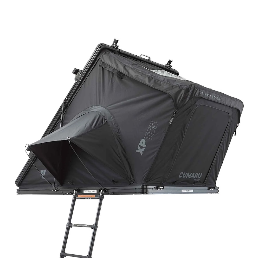 Alu Hartschalen Dachzelt CUMARU XP 135 All Black Air Pro Luftmatratze